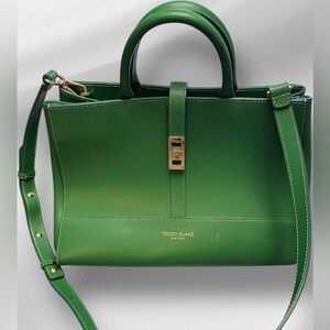 Teddy Blake Emerald Green Satchel